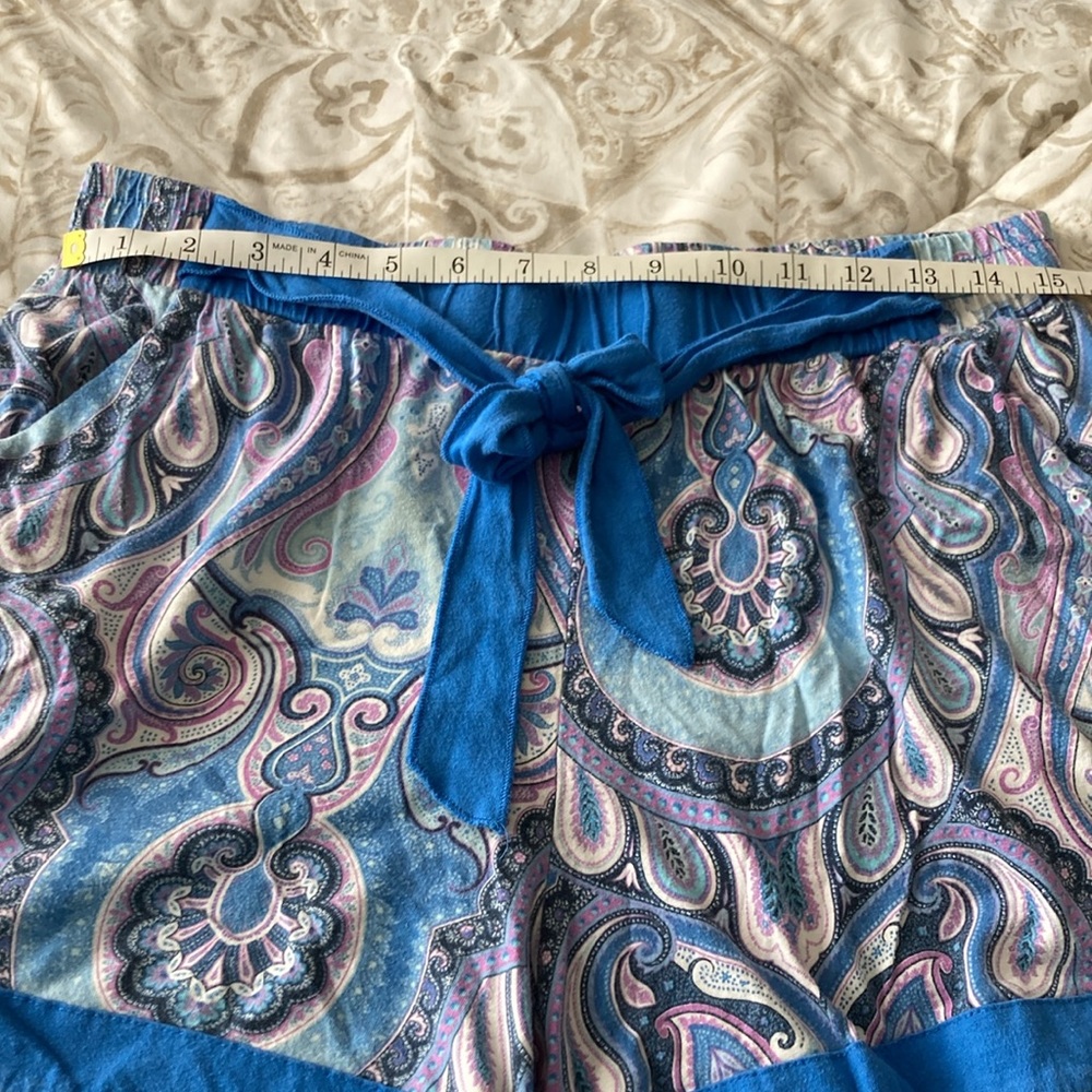 Echo Sleepwear Blue Paisley Summer Set - Picture 8 of 16